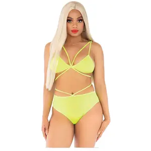 Comparateur de prix : Leg Avenue Ensemble 2 Pièces 81602 Lanières Jaune Fluo