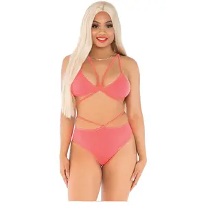 Comparateur de prix : Leg Avenue Ensemble 2 Pièces 81602 Lanières Corail Fluo