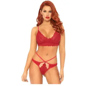 Comparateur de prix : Leg Avenue Ensemble 2 Pièces 81578 Dentelle Rouge