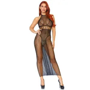 Comparateur de prix : Leg Avenue Robe Longue 88019 Résille Noir