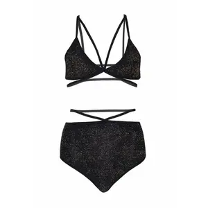 Comparateur de prix : Leg Avenue Ensemble 2 pièces soutien-gorge à lanières et slip brésilien noir M/L