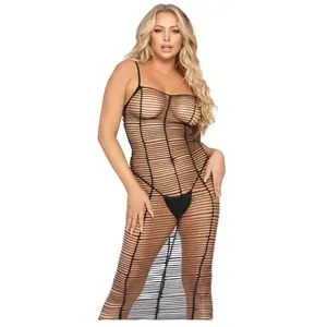 Leg Avenue Robe Longue 86969 Worth The Wait Noire pas cher
