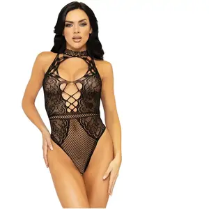 Leg Avenue Body ouvert en résille et dentelle (TU)Vendu paradam-et-eve