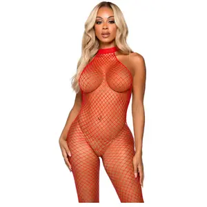 Comparateur de prix : Leg Avenue Combinaison Dos Nu 89304 Résille Rouge