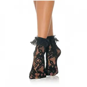Comparateur de prix : Leg Avenue Socquettes à volants en dentelle 
