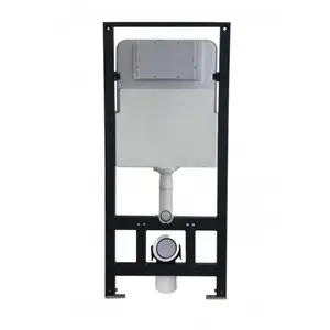 Bâti-support réglable pour toilettes et wc suspendu G3004A - plaque de chasse Modèle 4112 blanc mat - Bernstein