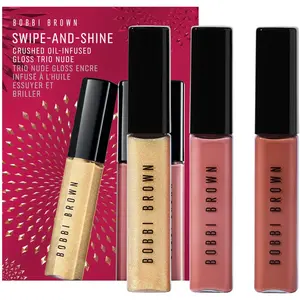 Bobbi brown Swipe-and-Shine Crushed Oil-Infused Gloss Trio - Nude pas cher