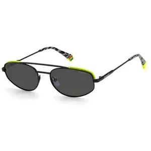 Polaroid PLD 6130/S 08a/M9 Black Grey 55 Sunglasses, Unisex-Adult pas cher