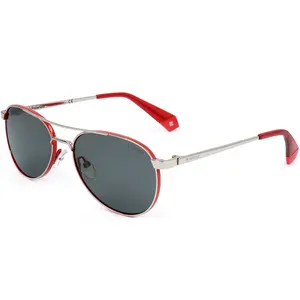 Polaroid lunettes de soleil 6070J2B/M9 femmes pilote argent/rouge/gris pas cher