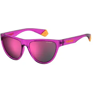 Lunettes de soleil - Polaroid - 6075-S-QHO-56 - Rose - Plastique - Ø 56 mm
