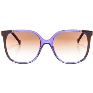 Carolina Herrera Lunettes de soleil carrées en acétate CH0062S pour femme TU violet pas cher