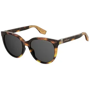 Marc Jacobs lunettes de soleil dames rondes à paillettes marron/gris