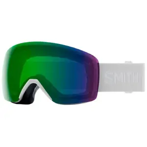 Smith Skyline - Masque ski White Vapor ChromaPop Green Mirror Cat 3