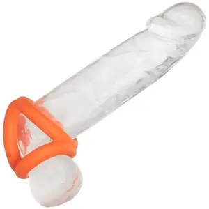 Comparateur de prix : CALEXOTICS Ballstretcher en silicone ALPHA TRI-RING 38 mm Orange
