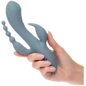 CALEXOTICS Vibrateur Triple Orgasme Puissant pour Fantasmes Intenses - Gris pas cher