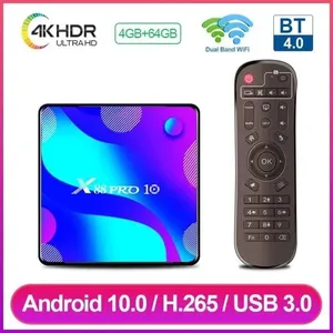 Android TV Box X88 Pro 10 Smart TV Box Android 10.0 RK3318 Quad-Core 4...