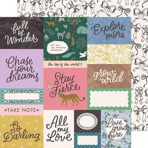 American Crafts Woodland Grove Papier imprimé Grow Wild