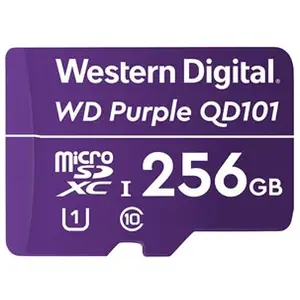 Comparateur de prix : Western Digital WD Purple WDD256G1P0C-85AEL0 - carte memoire flash - 256 Go - microSDXC