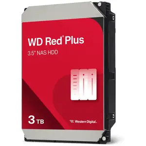 Western Digital WD Red  Plus - Disque dur Interne NAS - 3To - 5400 tr/min - 3.5" (WD30EFZX) pas cher