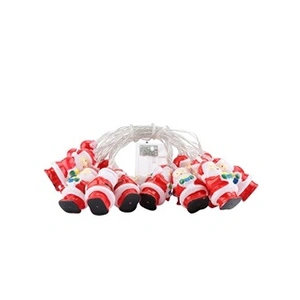 Noël Décoration 20LED Guirlande Lumineuse Fée Lanterne de Forme Père N... pas cher