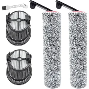 NETBOAT Brosse à rouleau + filtre d'accessoires pour Dreame H14 Pro, H14, H14 Dual aspirateur sec et humide pièces de rechange, 2 rouleauxVendu parcdiscount