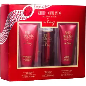 White Diamonds En Rouge - Elizabeth Taylor Coffret Cadeau 100 ml pas cher