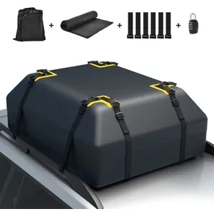 Comparateur de prix : COSTWAY 400L Sac de Toit de Voiture Étanche avec 12 Sangles 6 Crochets...