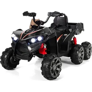 GOPLUS Voiture Quad Electrique Enfants 3-8 Ans 12V avec 6 Roues 3-6 km... pas cher