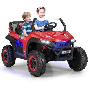 COSTWAY Voiture électrique Enfant 12 V Télécommande pour 3-8 Ans, 2 Vi...
