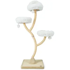 CostwayArbre à Chat 178 CM avec Cadre en Métal Incurvé Tour à Chat ave...Vendu parcostway