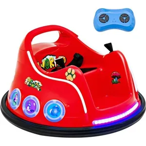 DREAMADE Voiture Electrique Auto-Tamponneuse 12V pour Enfants, avec Té... pas cher