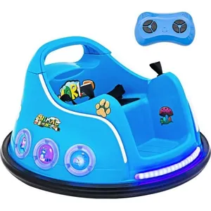 DREAMADE Voiture Electrique Auto-Tamponneuse 12V pour Enfants, avec Té... pas cher