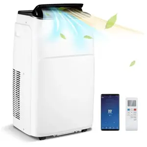 GOPLUS 5 en 1 Climatiseur Mobile 14000BTU R290 Classe énergétique A Refroidissement Chauffage Déshumidification Ventilation pas cher