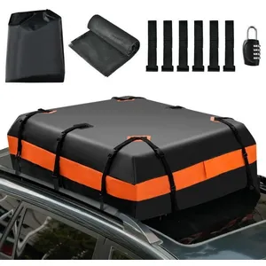 Comparateur de prix : COSTWAY Coffre/Sac de Toit de Voiture Étanche de 424 L avec 10 Sangles...