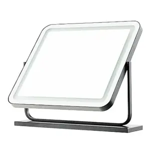 GOPLUS Miroir de maquillage led couleur et luminosité réglables 48 x 56cm pas cher