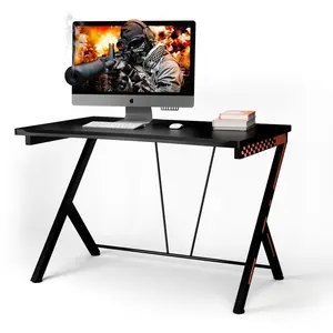 Comparateur de prix : COSTWAY 3 en 1 Bureau Gaming 116X75X77 CM Cadre en Métal en Forme de R...
