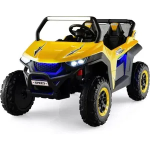 GOPLUS Voiture Électrique Enfants 2 Sièges 3-8 Ans 12V Charge 60KG,2 P... pas cher