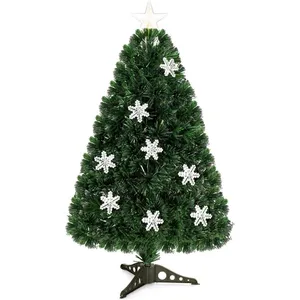 RELAX4LIFE Sapin de Noël Artificiel avec Flocon de Neige Hauteur 150 C... pas cher