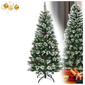 RELAX4LIFE Sapin de Noël Automatique en PVC Ignifuge avec Flocons de N... pas cher