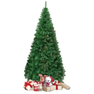 Sapin de Noël Artificiel - RELAX4LIFE - 210CM - Arbre de Noël en PVC - 950 Branches - Pied en Métal - pour Maison Bureau - Vert pas cher