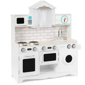 Comparateur de prix : COSTWAY Cuisine pour Enfants en Bois 3 Ans+, Effet Lumière & Sonore, M...
