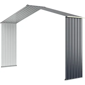 Costway - Kit d'Extension pour Abri de Jardin 340 x 255 x 210 cm, Gris pas cher
