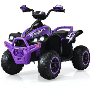 COSTWAY Quad Electrique Pour Enfants 12v7ah - Costway - Violet - 3-4 Km/H - 35kg pas cher