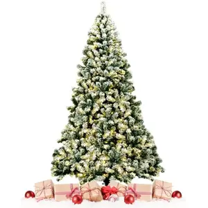 RELAX4LIFE 230 cm Sapin de Noël Lumineux LED, Arbre de Noël avec Socle... pas cher