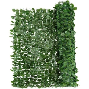 Costway clôture en feuillage artificielle 150 x 240cm avec feuilles de... pas cher