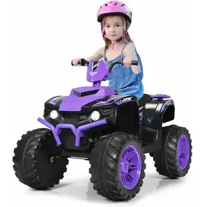 CostwayQuad Électrique 12V pour Enfants 3-7 Ans avec Lumière Musiques ... pas cher