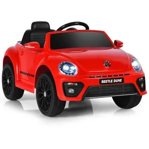 Comparateur de prix : COSTWAY Volkswagen Beetle Voiture Électrique 12V/4,5 Ah pour Enfants 3...