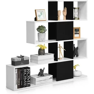 Comparateur de prix : COSTWAY Bibliothèque à 5 Niveaux 120x19,5x109 CM Étagère de Rangement ...