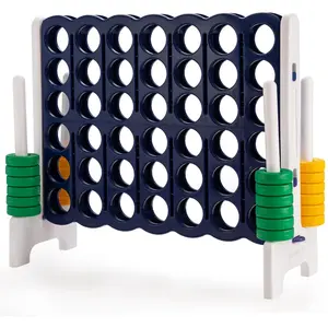 Comparateur de prix : COSTWAY Jeu Puissance 4 Géant avec 42 Anneaux ,2 Leviers de Redémarrage 120x42x104cm pour Familles en Ligne Fête