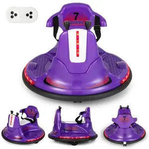Auto tamponneuse électrique pour enfants - COSTWAY - 360° - Télécomman...